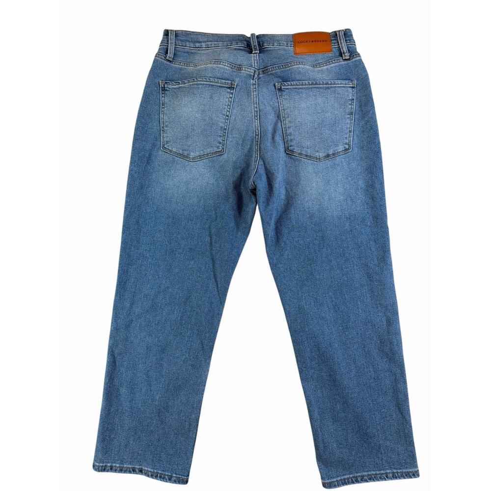 Lucky Brand 90s Loose High Rise Crop Jeans Women's 6/28 Light Wash Denim - Picture 6 of 6